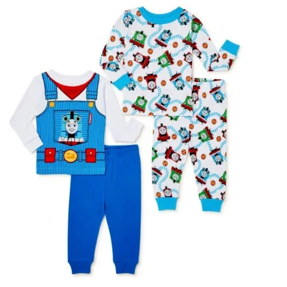 Mattel Pajamas Nwt 3t Boy Girl Thomas Friends Train 4p